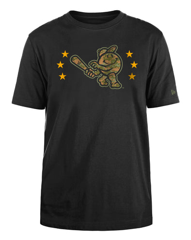 Worcester Red Sox Black Military Smiley Tee