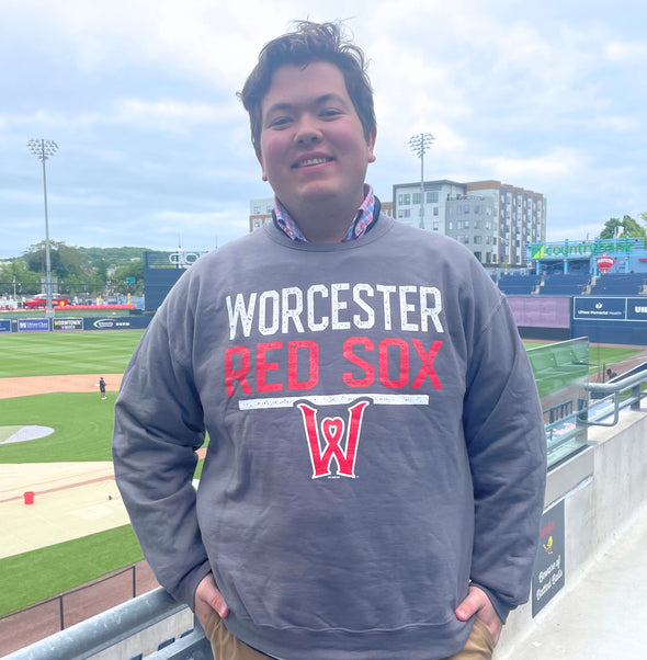 Worcester Red Sox Charcoal Manchu Crewneck