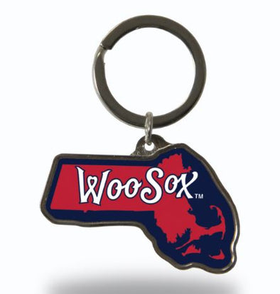 WooSox MA State Keychain