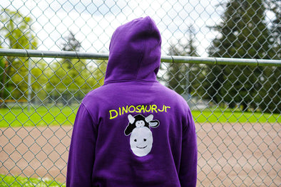 Worcester Red Sox x Dinosaur Jr. Purple Embroidered Hoodie