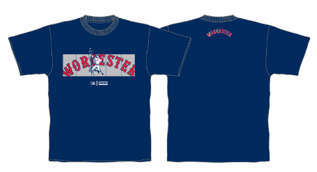 Navy Outfield Fence Tee