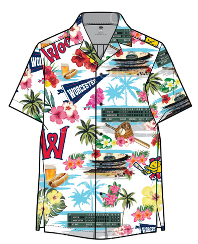 Worcester Red Sox OT Sports WooSox Hawaiian Shirt