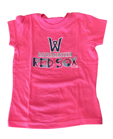Worcester Red Sox Bimm Ridder Pink Toddler Adding Tee