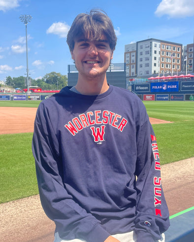 Worcester Red Sox Navy Jersey Long Sleeve Tee