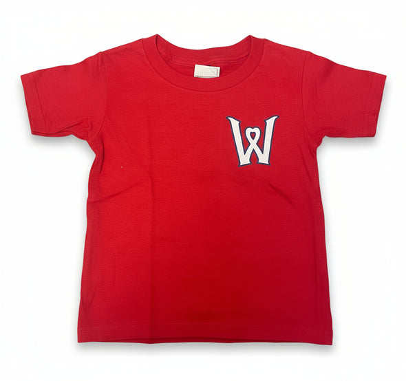 Worcester Red Sox Toddler Red Heart W Tee
