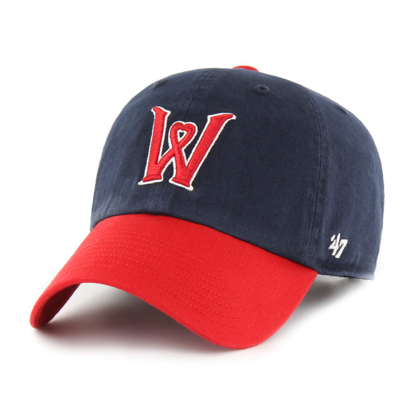 Worcester Red Sox Navy/Red Heart W Clean Up