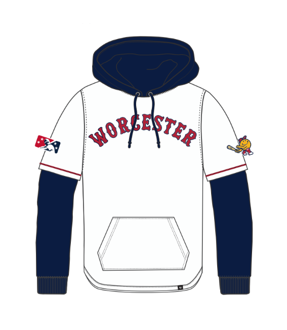 White Shortstop Trifecta Pullover