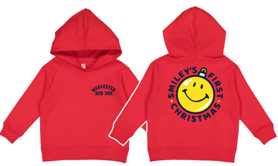 Worcester Red Sox Infant Zip Up Smiley's First Christmas Hood