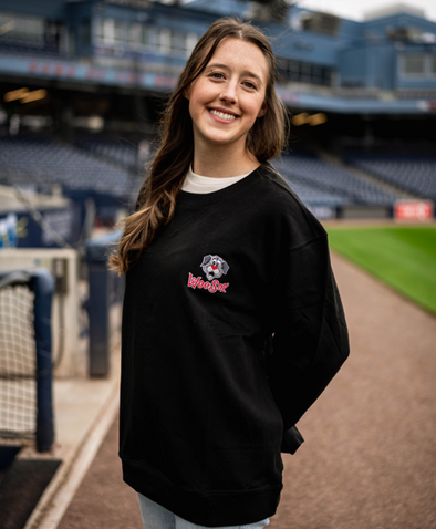 Worcester Red Sox Black Woofster Crewneck