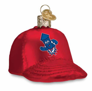 Los Wepas des Worcester Red Wepa Hat Glass Ornament