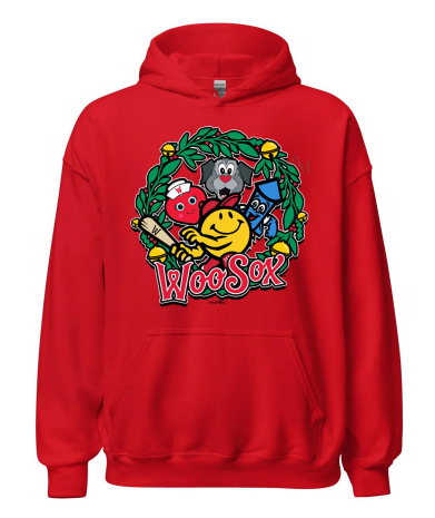 Worcester Red Sox Red WooSox Wreath Hoodie