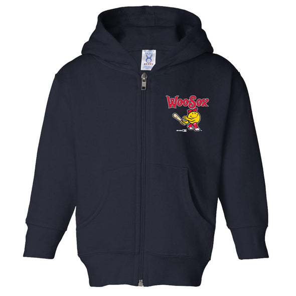 Worcester Red Sox Navy Infant Primary Full Zip Hood