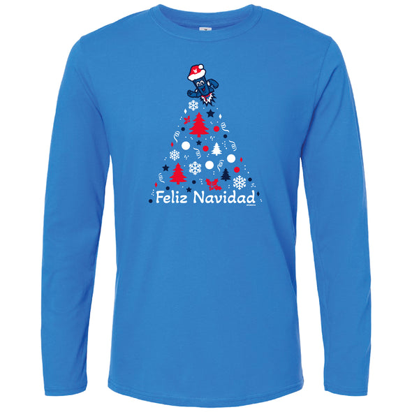 Worcester Red Sox Bimm Ridder Royal Feliz Navidad Long Sleeve