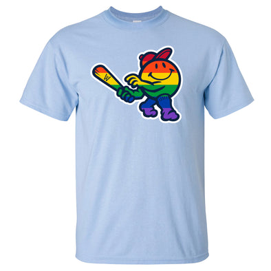 Worcester Red Sox Bimm Ridder Light Blue Youth Smiley Pride Tee