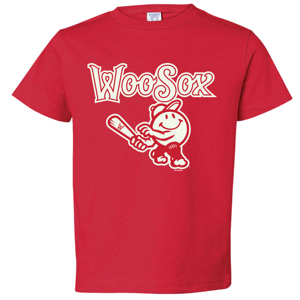 Worcester Red Sox Red Toddler Primary Glow in the Dark Tee
