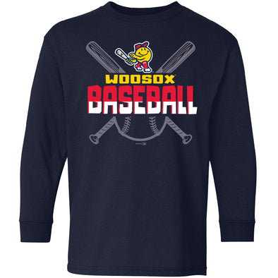 Worcester Red Sox Navy Youth Rascals Long Sleeve