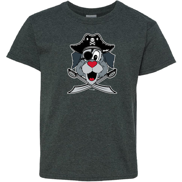 Worcester Red Sox Youth Gray Pirate Woofster Tee