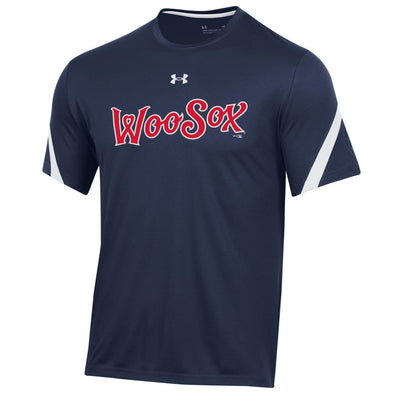 Worcester Red Sox Under Armour Navy WooSox Script Tee