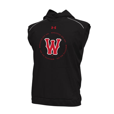 Worcester Red Sox Under Armour Black Circle Cutoff Hood