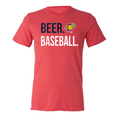 Red Beer Baseball Tee