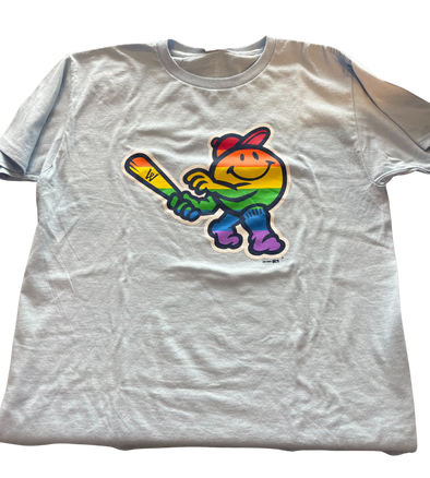 Worcester Red Sox Youth Light Blue Smiley Pride Tee