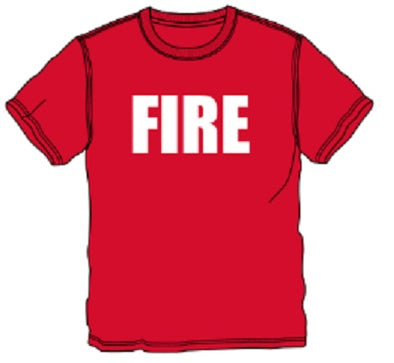 Police vs. Fire Game Tee: Fire