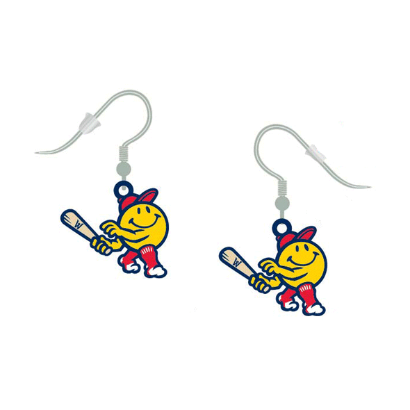 Worcester Red Sox Pro Specialties Group Smiley J-Hook Earrings