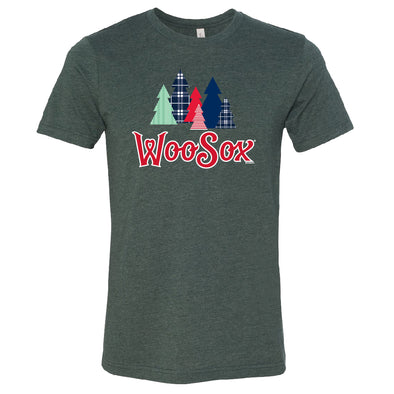 Worcester Red Sox Bimm Ridder Green Holiday Tree Tee