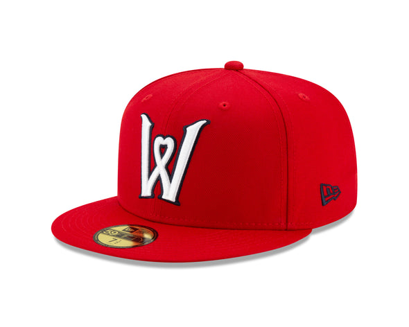Worcester Red Sox Red Heart W 59FIFTY Hat