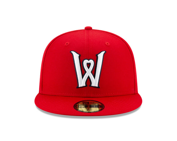 Worcester Red Sox Red Heart W 59FIFTY Hat