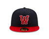 Worcester Red Sox New Era Navy/Red Classic W On-Field 59FIFTY Hat