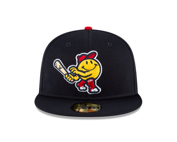 Worcester Red Sox New Era Navy Smiley Diamond Era Batting Practice 59FIFTY Hat
