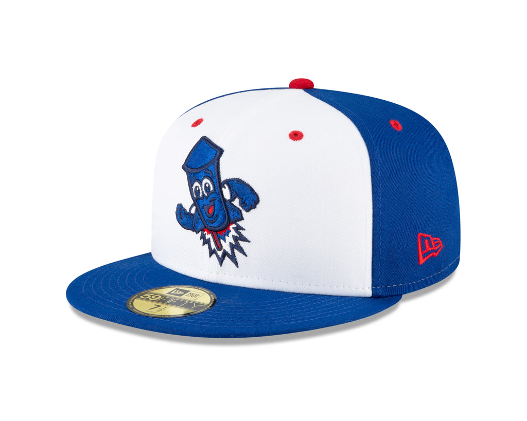 Worcester Red Sox Royal/White Los Wepas de Worcester Rocket 59FIFTY Hat | Baseball Caps