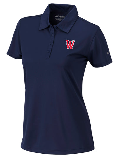Worcester Red Sox Columbia Navy Women's Heart Birdie Polo