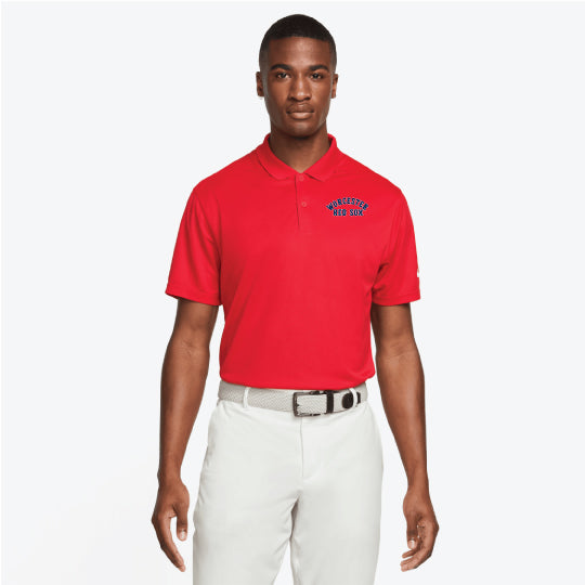 Worcester Red Sox Nike Navy Drifit Script Polo LG