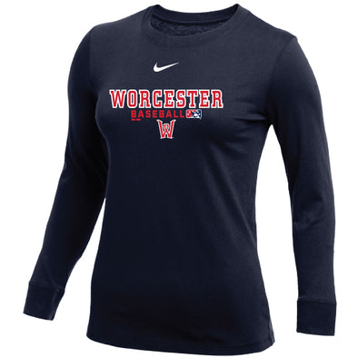 Worcester Red Sox Nike Women's Navy Cozy Long Sleeve
