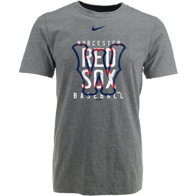 Worcester Red Sox Nike Gray Youth Overlap Tee