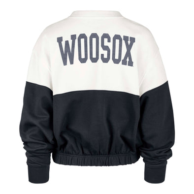 Worcester Red Sox Sand Navy Wmns Bonita Crew