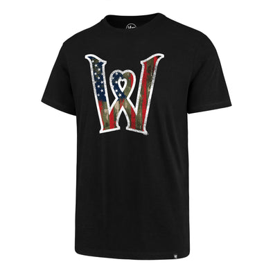 Worcester Red Sox '47 Black Fitzy Camo Flag Tee