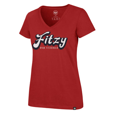 Worcester Red Sox '47 Red Women's Fitzy Sign VNeck