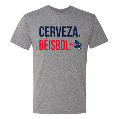 Worcester Red Sox 108 Stitches Gray Los Wepas Cerveza Besibol Tee