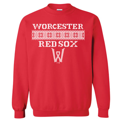 Worcester Red Sox Bimm Ridder Red Holiday Crew