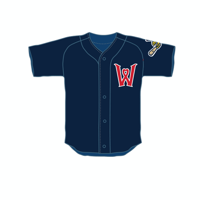 Worcester Red Sox OT Sports Navy Youth Heart W Replica Jersey