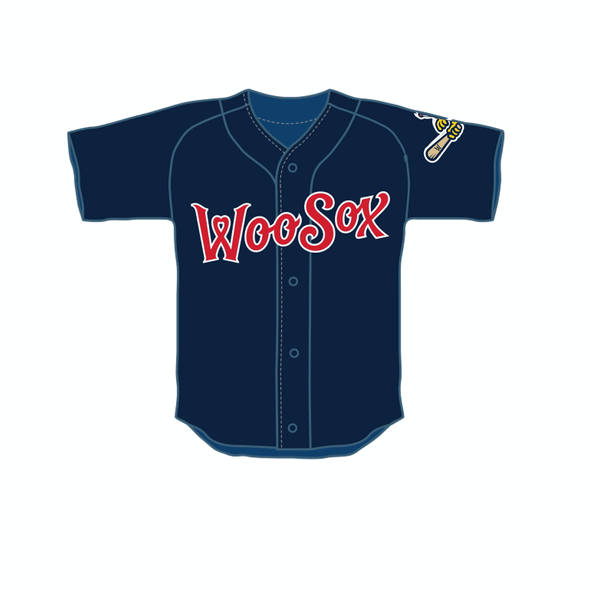 Worcester Red Sox OT Sports Navy Youth WooSox Replica Jersey