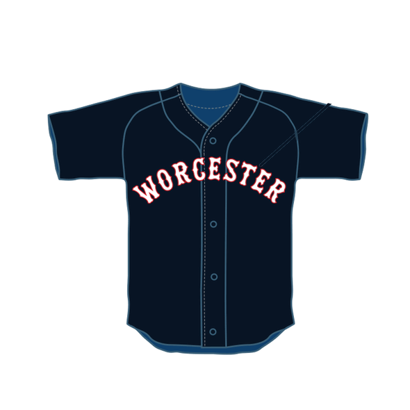 Worcester Red Sox OT Sports Navy Worcester Replica Jersey