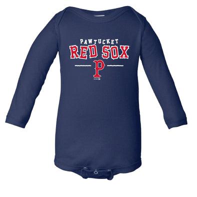 Pawtucket Red Sox Bimm Ridder Navy Infant Stainless Long Sleeve Bodysuit