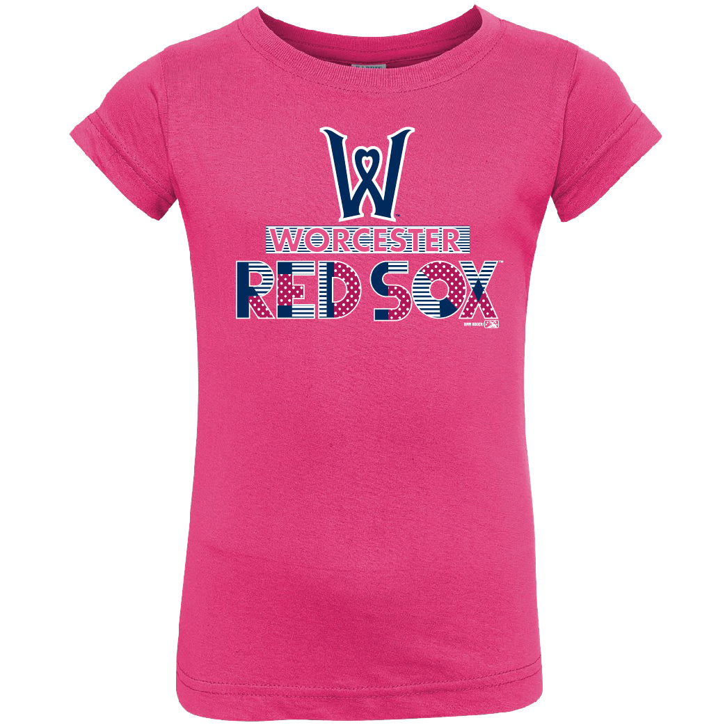 Worcester Red Sox Bimm Ridder Pink Toddler Adding Tee 3T