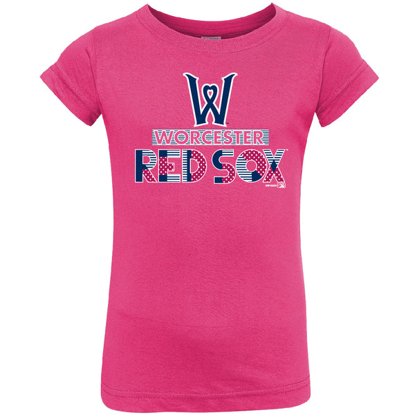 Worcester Red Sox Bimm Ridder Pink Toddler Adding Tee 3T