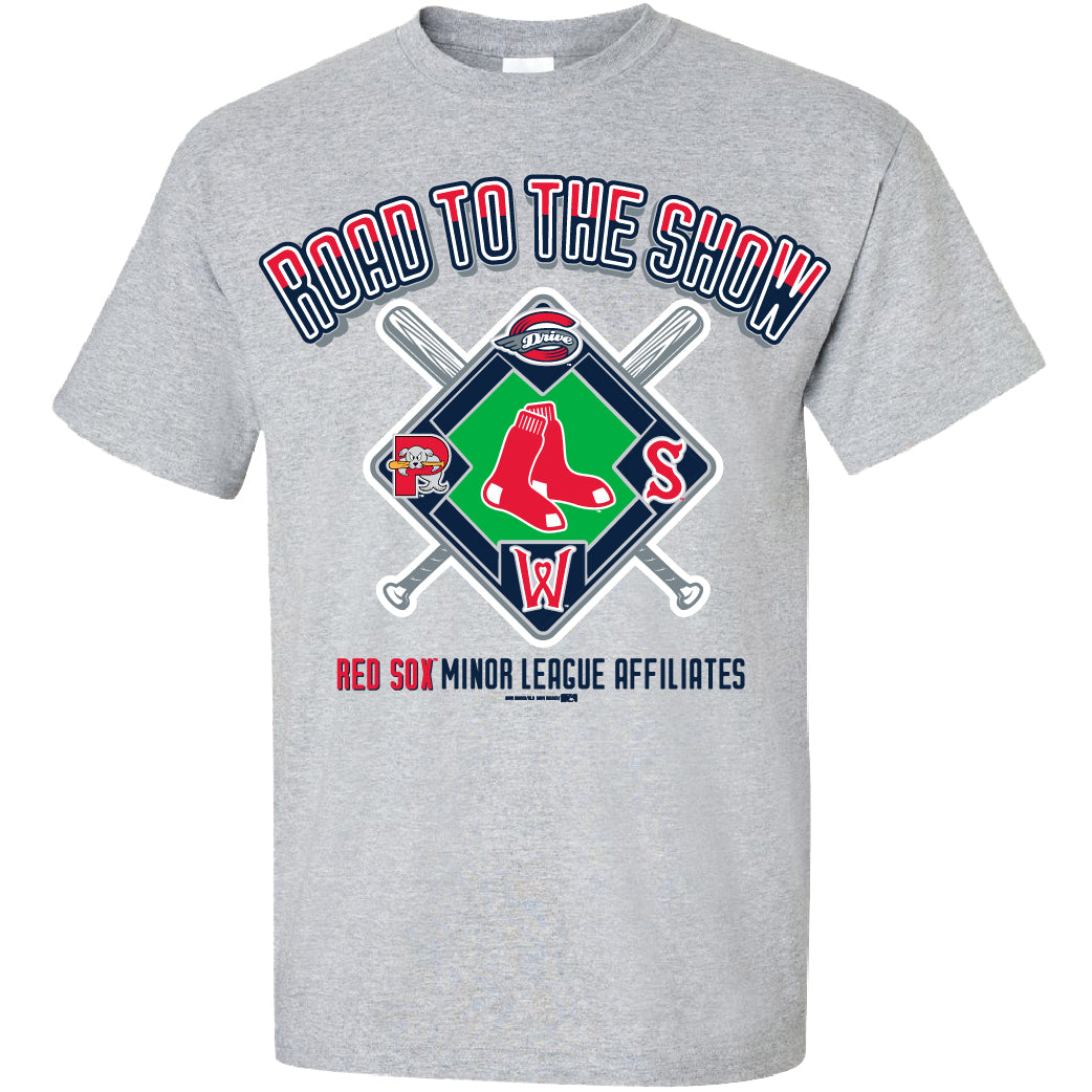 Worcester Red Sox Bimm Ridder Sport Gray Affiliate Tee SM