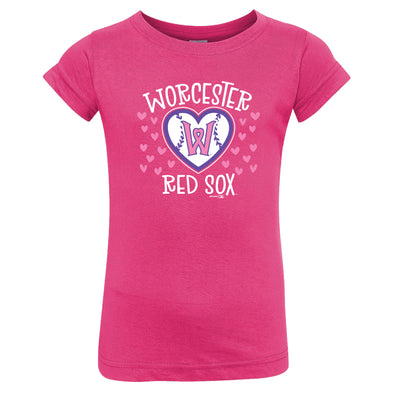 Worcester Red Sox Bimm Ridder Hot Pink Toddler Andie Tee